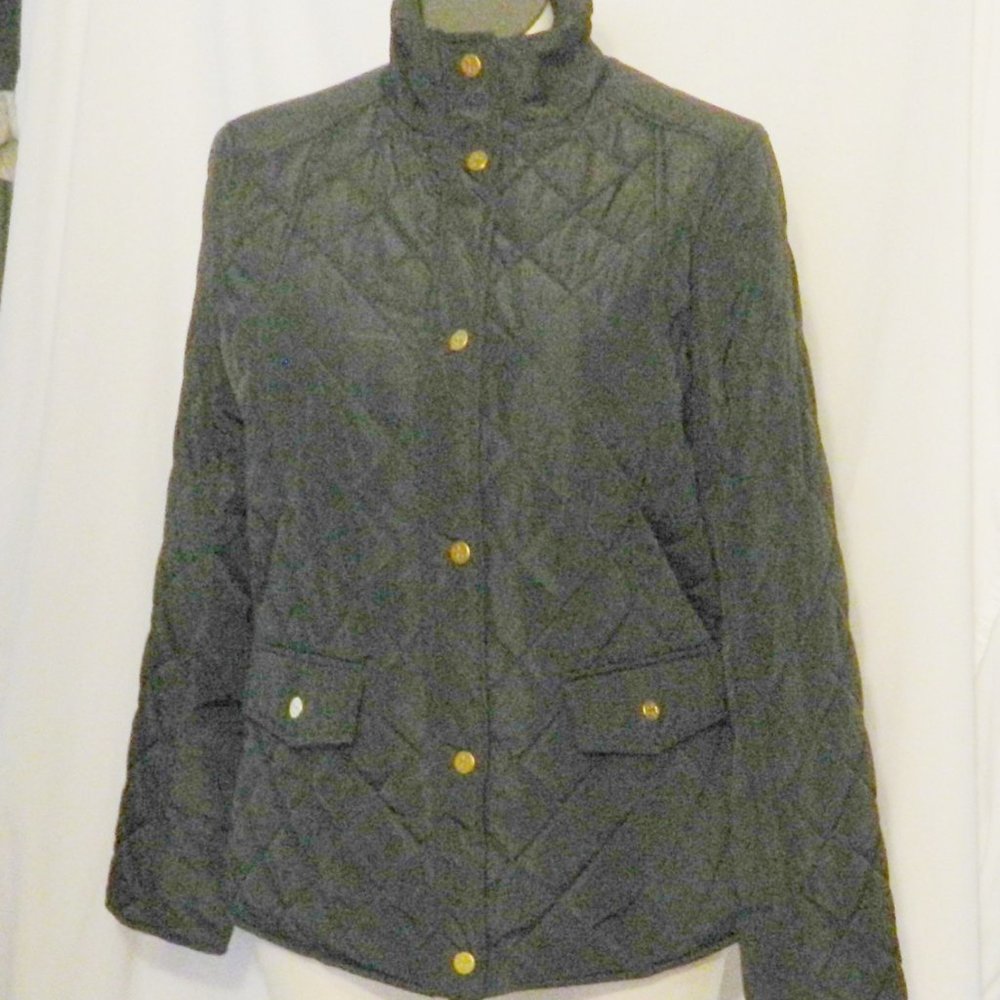 Tory Burch $498 74781 Black Quilted Jacket Sz XL NWT!